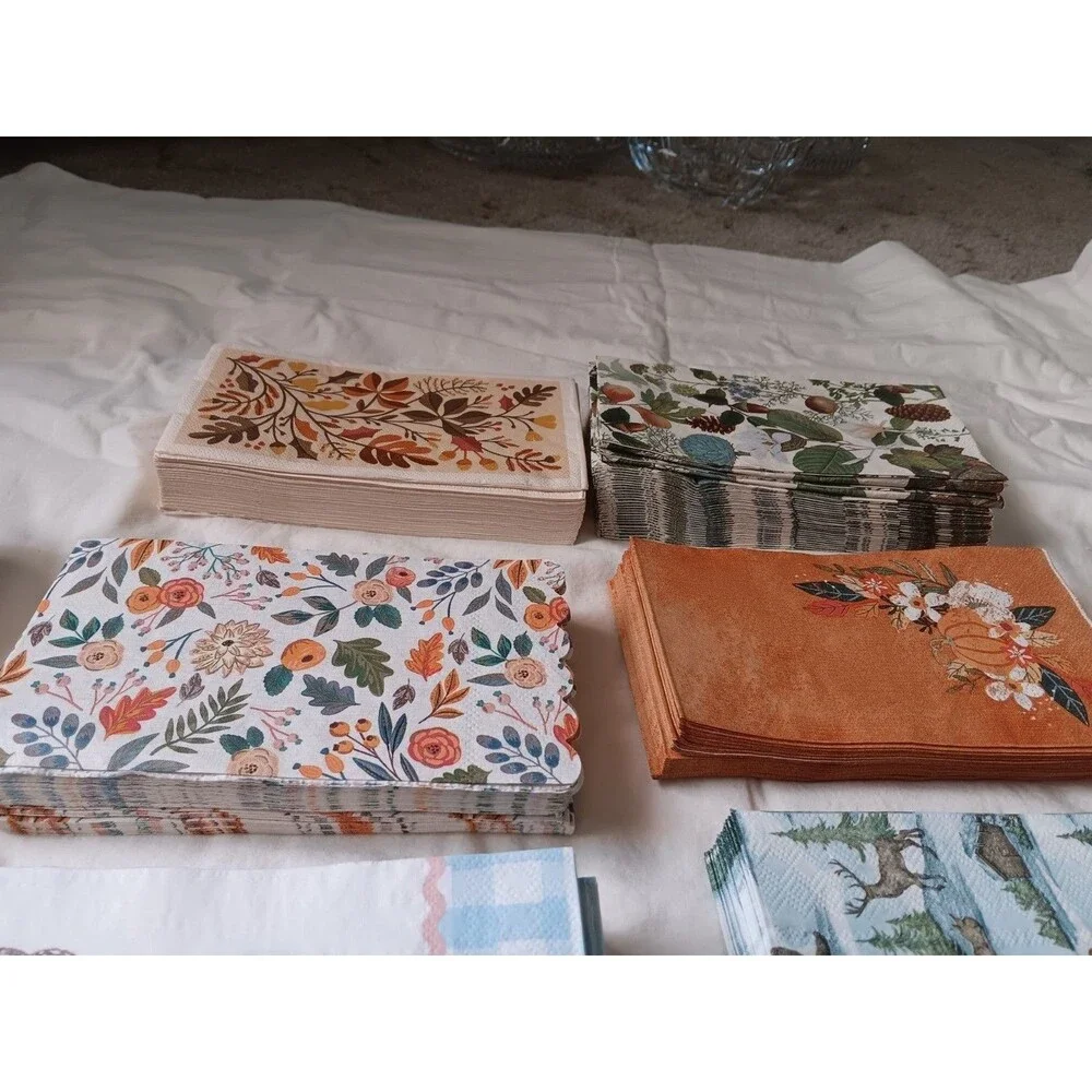 Vintage Paper Napkin Lot Rachel Ashwell + Variety